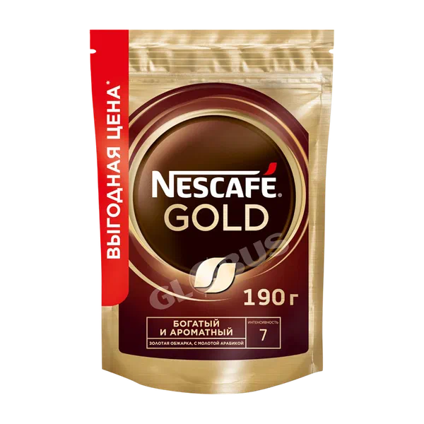 Кофе Nescafe Gold раств 190г д/п