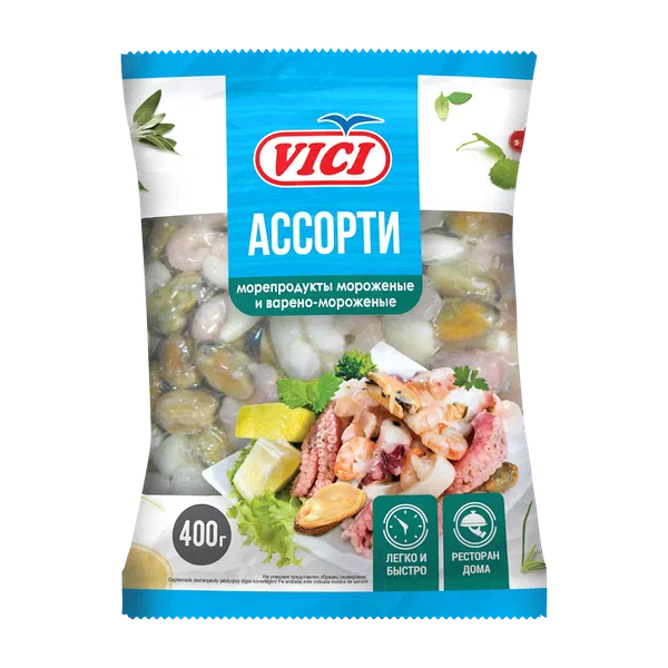 Ассорти из морепродуктов Vici Любо Есть 400г