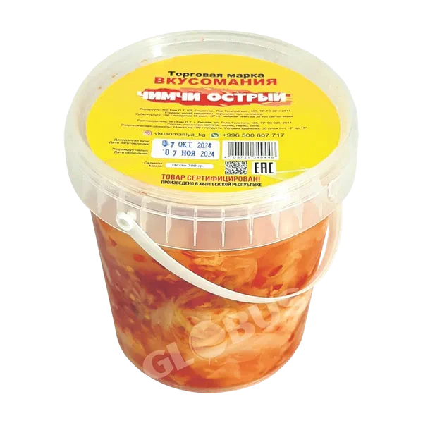 Вкусомания Кимчи жарым ачуу капустасы 700г