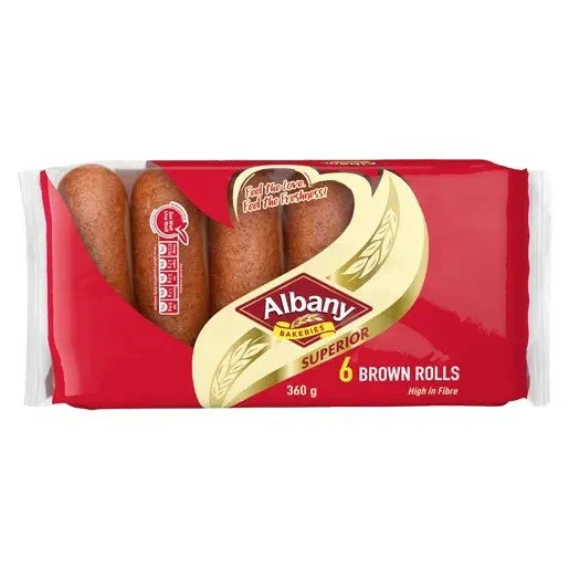 Albany Superior Brown Rolls 6s