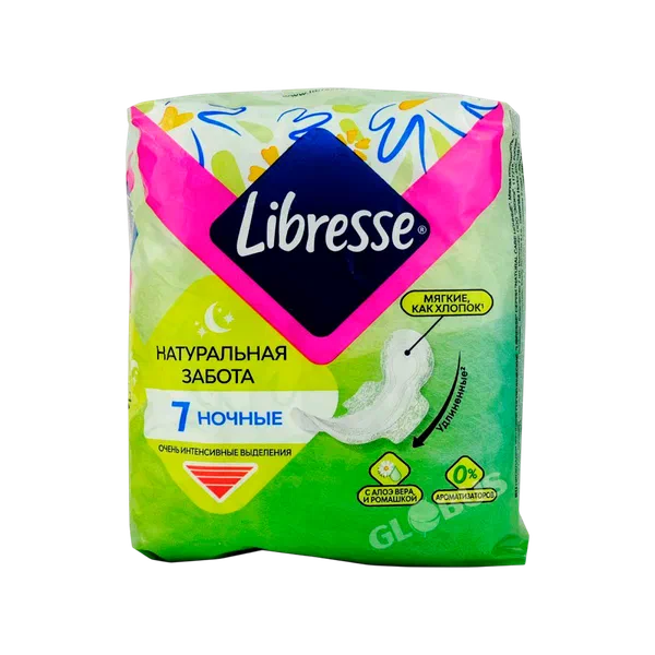 Libresse Natural Care maxi goodnight гиг көөктөрү  7 д.