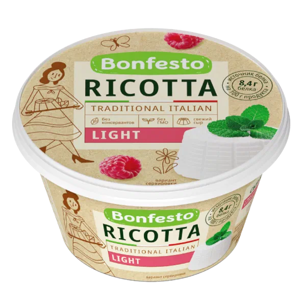 Bonfesto Рикотта сыры 40% 250г.