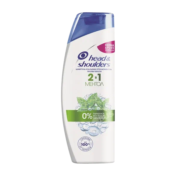 Шампунь P&G H&S 2в1 ментол 400мл