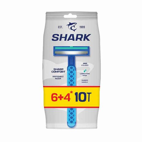 Shark Razor Sharp Comfort Men 2 Blades 6+4*