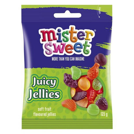 Mister Sweets Juicy Jellies 125g