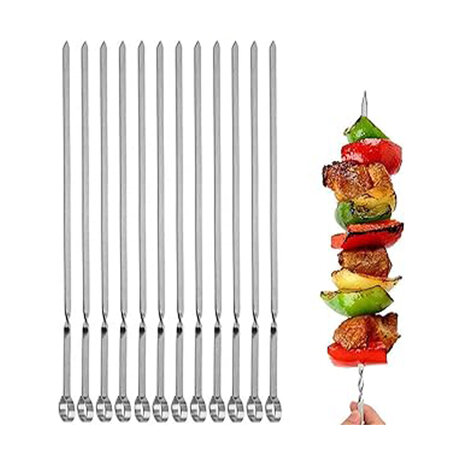 T-Corner Bbq Skewer Set 420X7X1.8Mm Flat