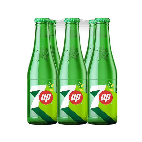 7 Up Soft Drink Glass 250 Ml X6
