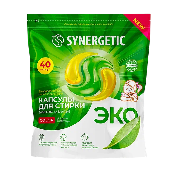 Synergetic Color кир жуугуч капсула 40д
