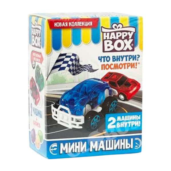 HAPPY BOX Мини машины оюнчук м-н 18г момпосуй