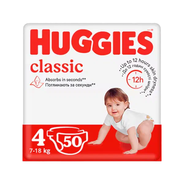 Huggies Classic 4 50д. балдар жалаягы