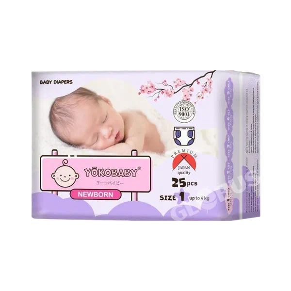 Подгузники детск Yokobaby №1 mini 25шт