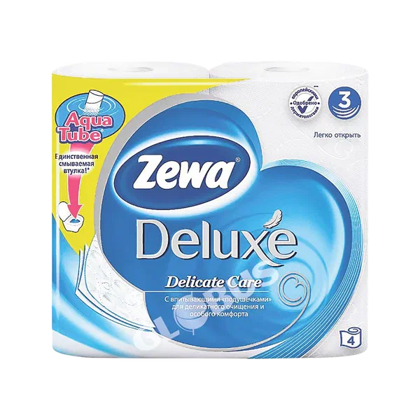 Бумага туал Zewa Deluxe Delicate Care 3сл 4рул