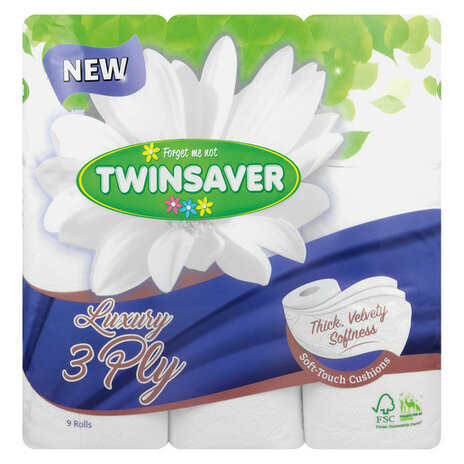 Twinsaver 3ply Toilet Paper 9s