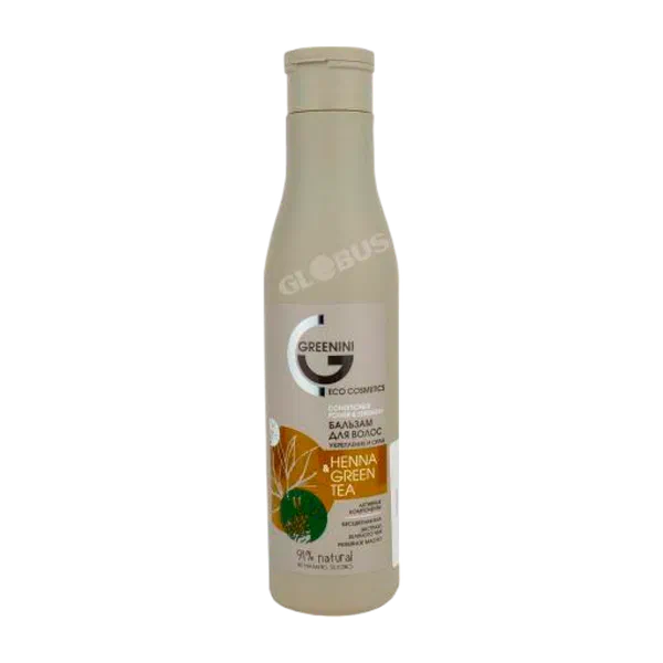Бальзам д/волос Greenini Henna&Green tea укрепл/сила 250мл