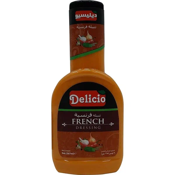 DELICIO TRADITIONAL FRENCH DRESSING ZESTY TOMATO AND HERB 267ML