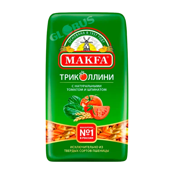 Макфа Триколлини ийри-муйру түтүк кесмелери 450г