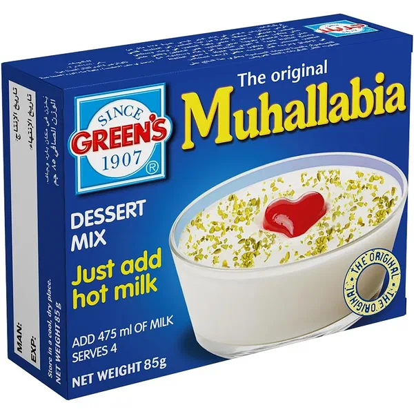 GREEN'S TRADITIONAL MUHALABIA DESSERT MIX AROMATIC SCENT 85G