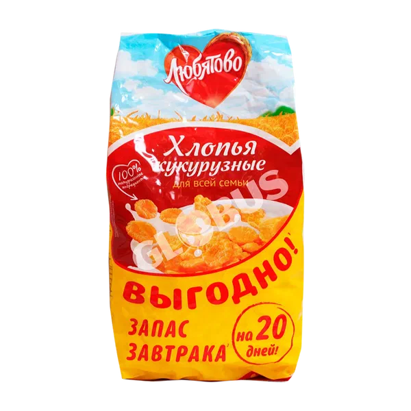 Хлопья кукуруз Любятово 300г м/уп