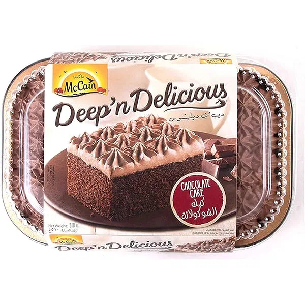 MCCAIN CHOCO CAKE 510GRM - CHOCOLATE CAKE FROZEN DESSERT