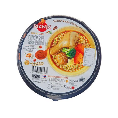 Picnic Noodle Beef Flavour Bowl 70Gm