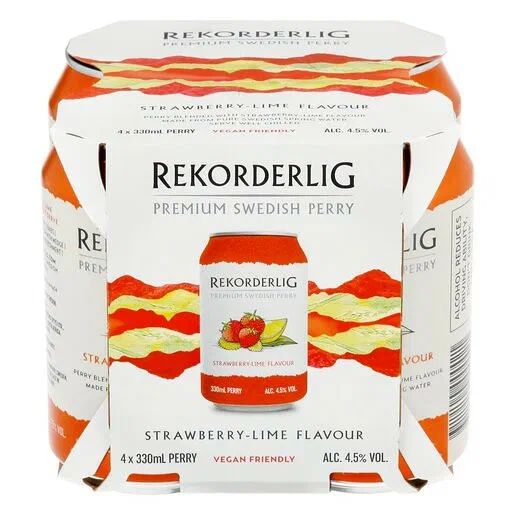Rekorderlig Strawberry Lime Cooler 330ml 4 Pack