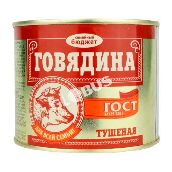 Семейный бюджет быктырылган 1/с уй эти конс. 500г ж/б