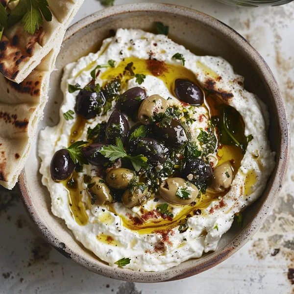 LABNEH OLIVE SNACK CREAMY SAVORY MIX