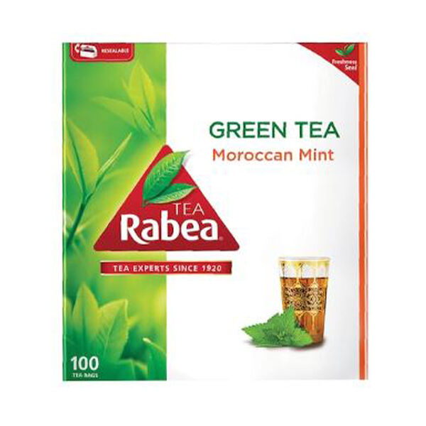 Rabea Green Tea With Mint 100 Bags 1.8 Gm