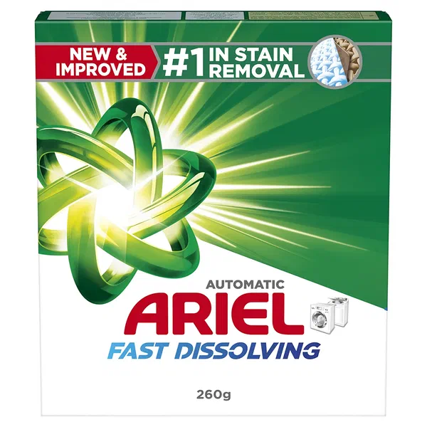 ARIEL FAST DISSOLVING CONCENTRATED LAUNDRY POWDER 260G