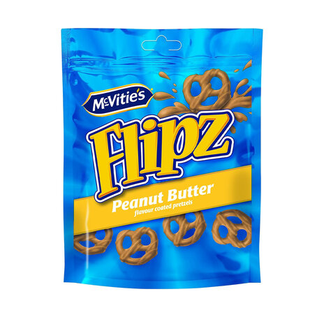 Mcvitties Flipz Pretzels Peanut Butter 90Gm