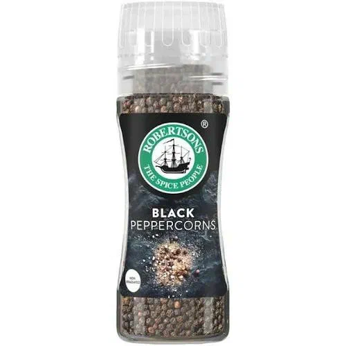 Robertsons Black Peppercorns Grinder 57g