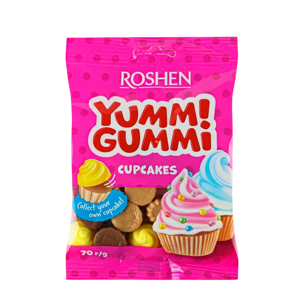 Мармелад Roshen Yummi Gummi Cupcakes 70г