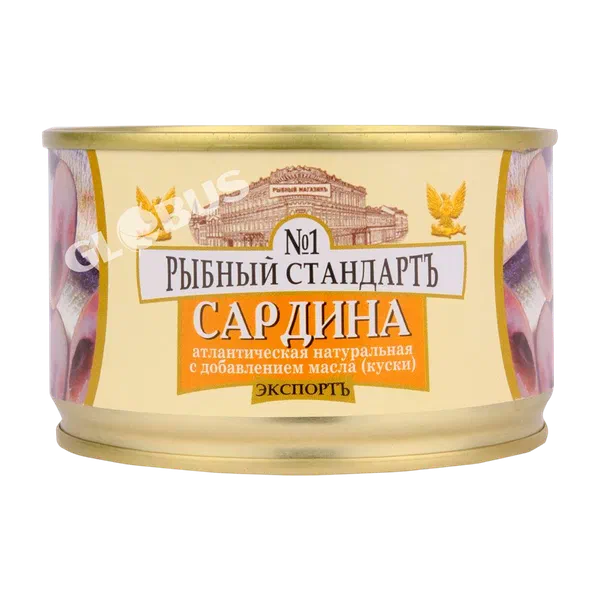 Сардина Рыбный Стандартъ №1 /ключ/ 240г ж/б