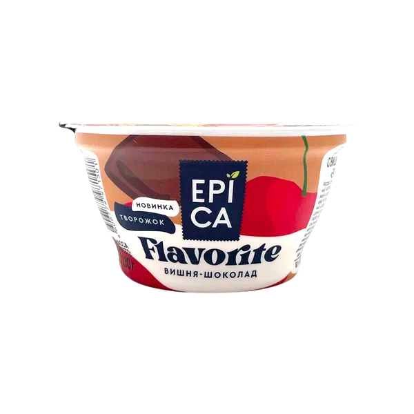 Творожок Epica Flavorite вишня/шоколад 8,1% 130г