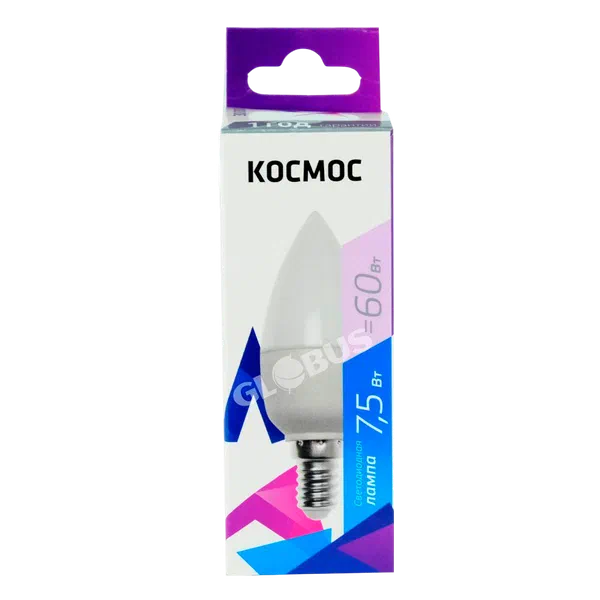 Лампочка LED Космос CN 7,5W 220V E14 6500K