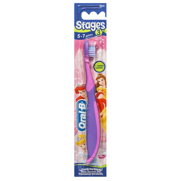 ORAL-B STAGES 3 POWER-TIP BRISTLES KIDS' TOOTHBRUSH 1-PIECE
