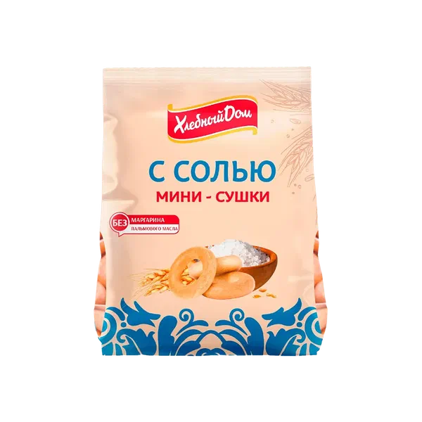 Сушки Хлебный дом мини с солью 180г