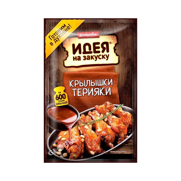 Маринад Идея на закуску Крылышки соус терияки 90г д/п