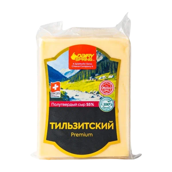Сыр Dairy spring Тильзит Premium салмагы ж/у