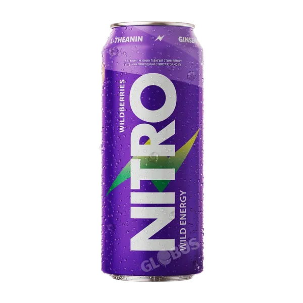 Напиток энергетический Nitro дикие ягоды безалк. 0,45л ж/б Абдыш Ата Кыргызстан 8