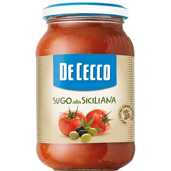 Соус томатный De Cecco с оливками Сичилиана 400г