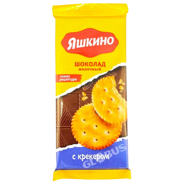 Шоколад Яшкино молочный крекер 90г KDV