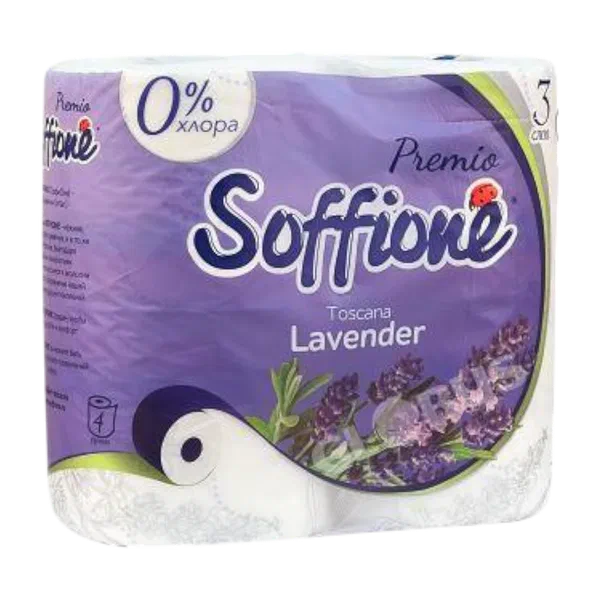 Бумага туал Soffione Lavender 3сл 4рул