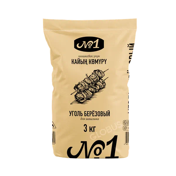 Уголь д/шашлыка берез 3кг