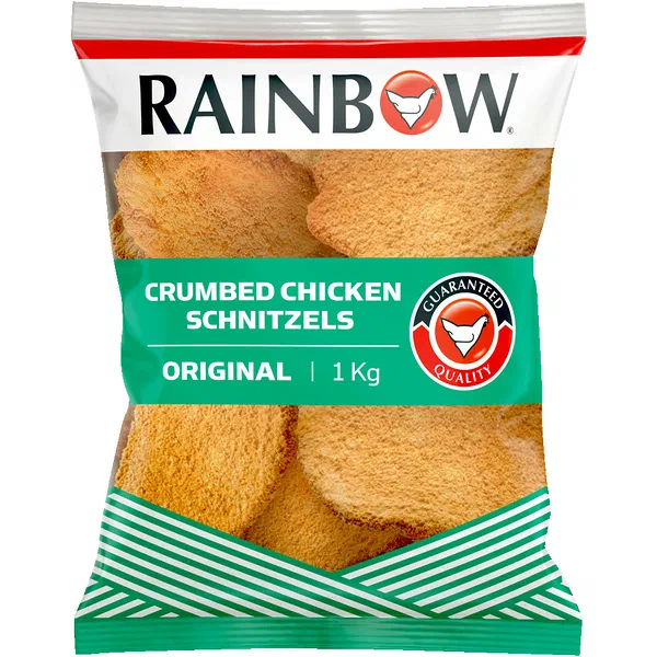 Rainbow Frozen Original Crumbed Chicken Schnitzels 1kg
