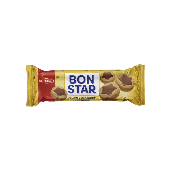 Печенье Bon Star сах. с глаз 90г Krember Узбекистан 30