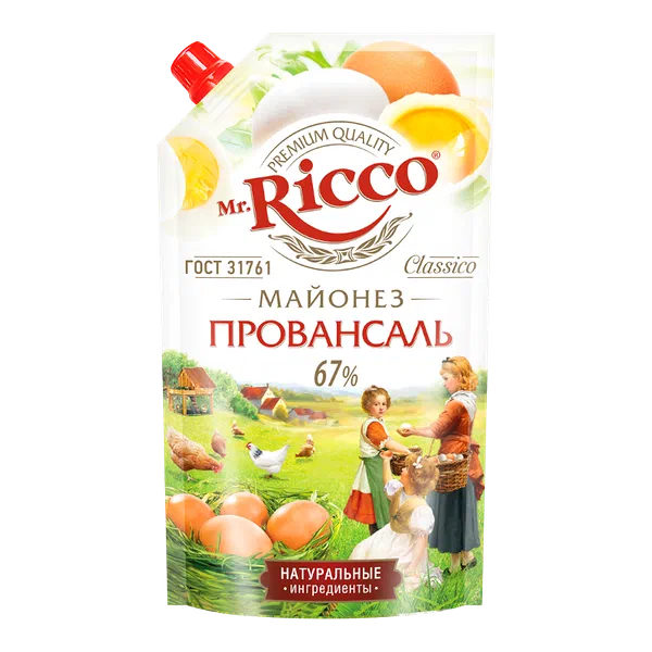 Майонез Mr.Ricco Провансаль 67% 375г д/п