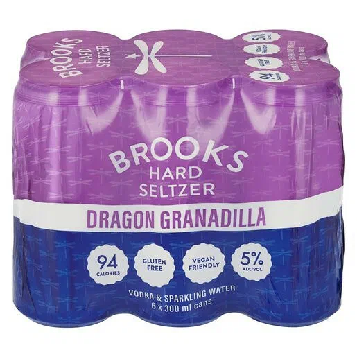 Brooks Dragon Granadilla Seltzer Cooler 300ml 6 Pack