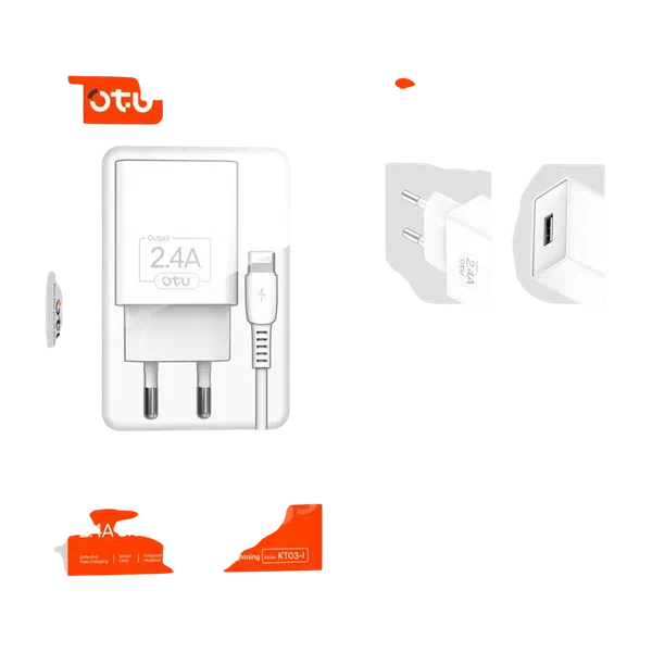 Зарядка д/тел OUT iPhone 2.4 A KT-03