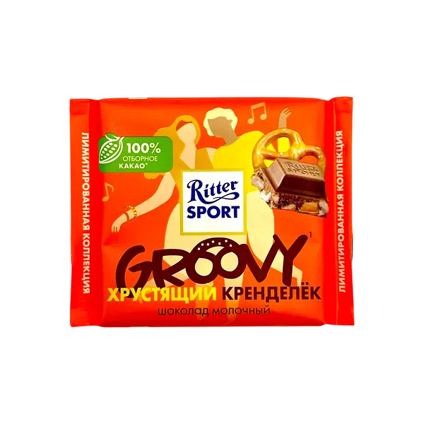 Шоколад Ritter Sport мол. с кренделем 100г